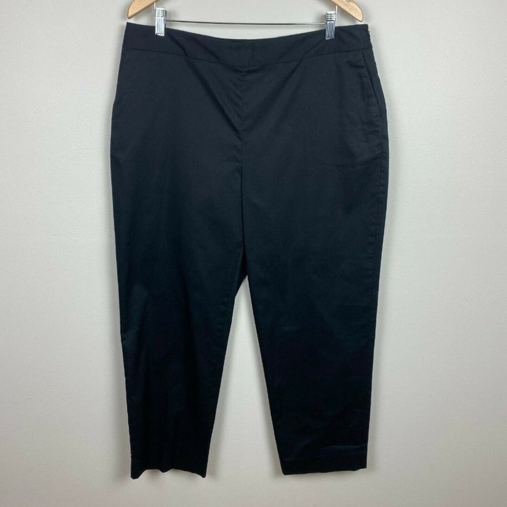 Pendleton Dress Pants 16 Ankle Black Straight‎ Leg Office Career Workwear